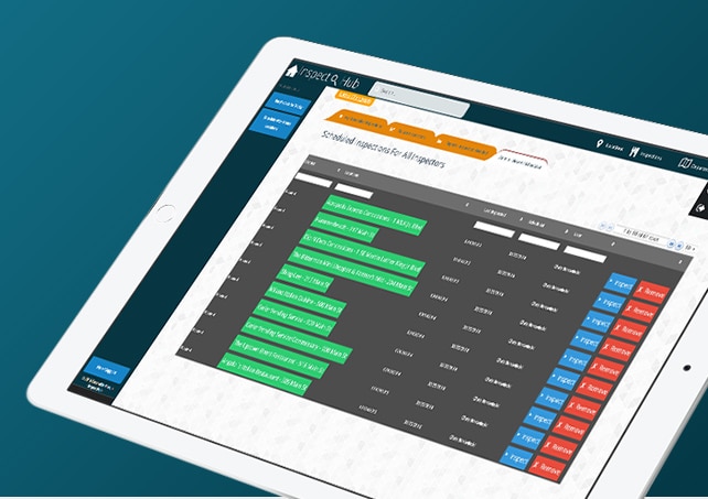 InspectHub system screen shot